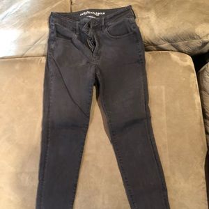 American Eagle Black Hi-Rise Jeggings